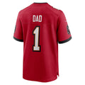 Pouc TB.Buccaneers #1 Dad Red Game Jersey