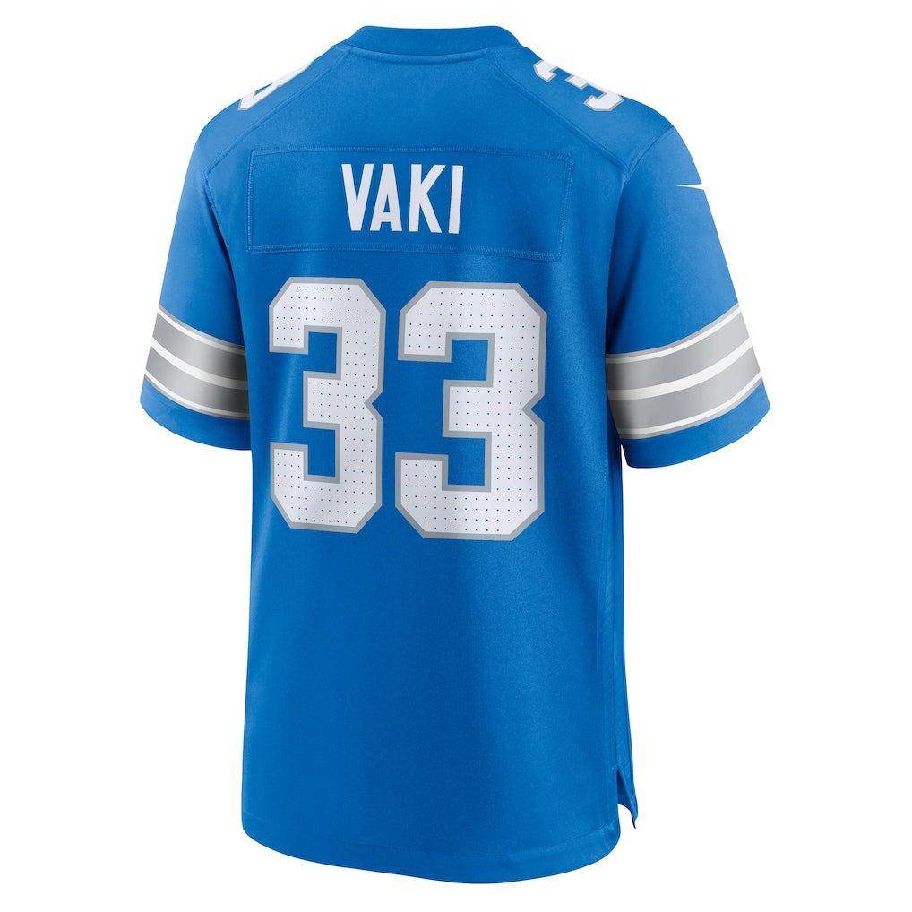 Pouc D.Lions #33 Sione Vaki Blue Team Game Jersey