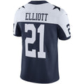 Pouc D.Cowboys #21 Ezekiel Elliott Navy Alternate Vapor Limited Jersey