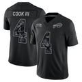 Pouc B.Bills #4 James Cook III Player Black Limited 2026 Salute to Service Home Game Stitched Jerseys